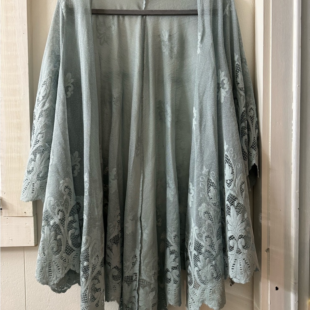 Lace Kimono Mint Green M/L